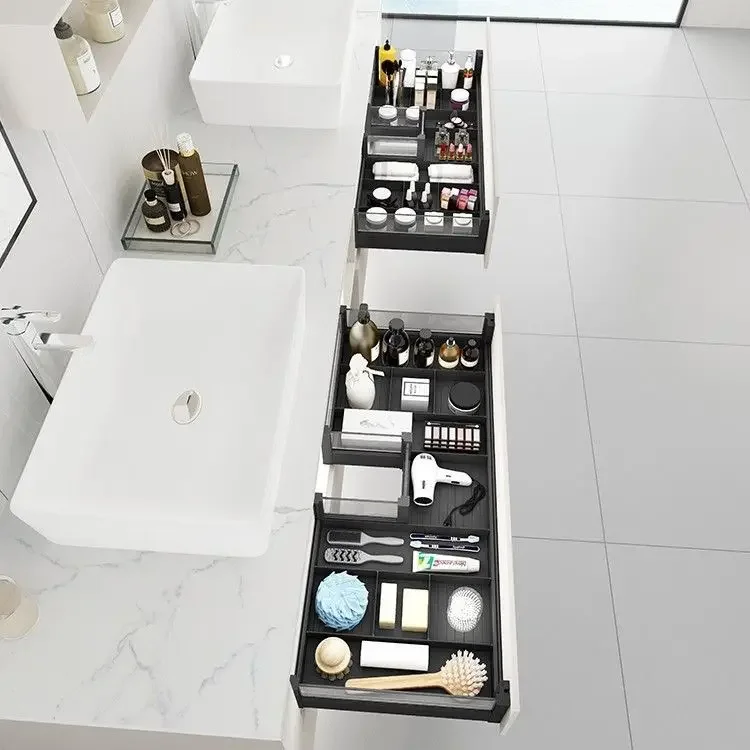 Storage rack, bathroom basket, bathroom cabinet, drawer U-shaped face wash under the counter rack