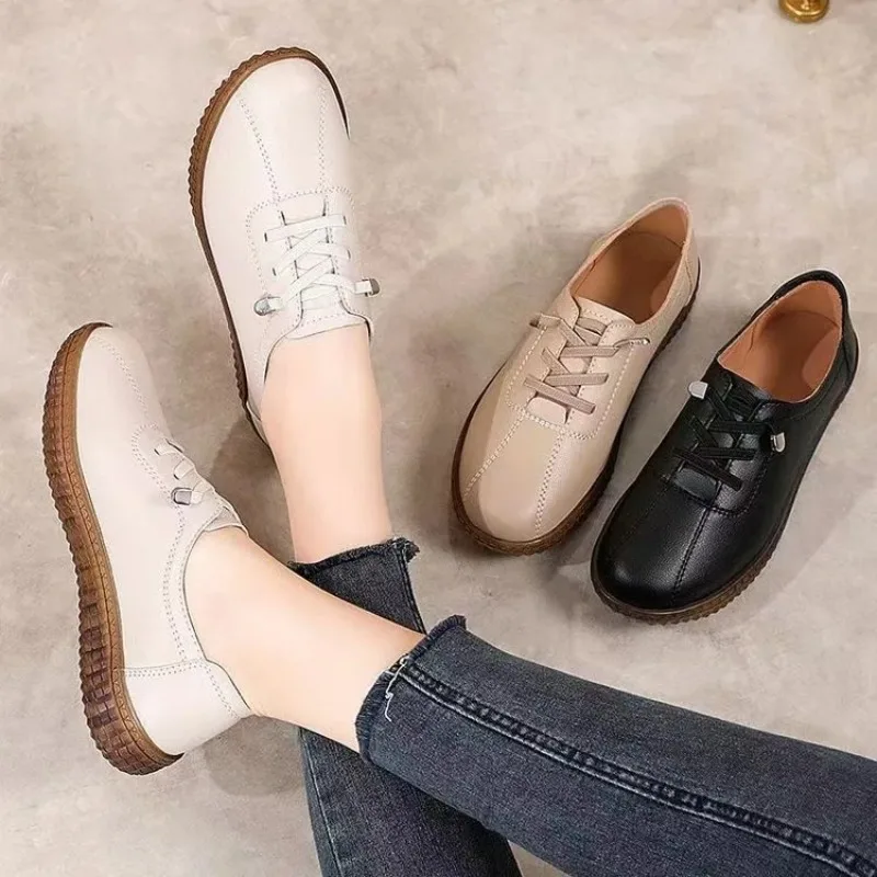 

Women 2025 Breathable Loafers – PU Leather Flat Shoes for Spring Autumn Comfortable Casual Moccasin Boat Shoes zapatos de mujer