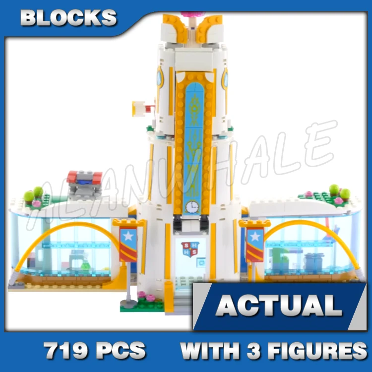 719pcs Super Fighter Girl High School Swiveling Classrooms Defense Mode 10618 Building Blocks Toys Compatible with Model