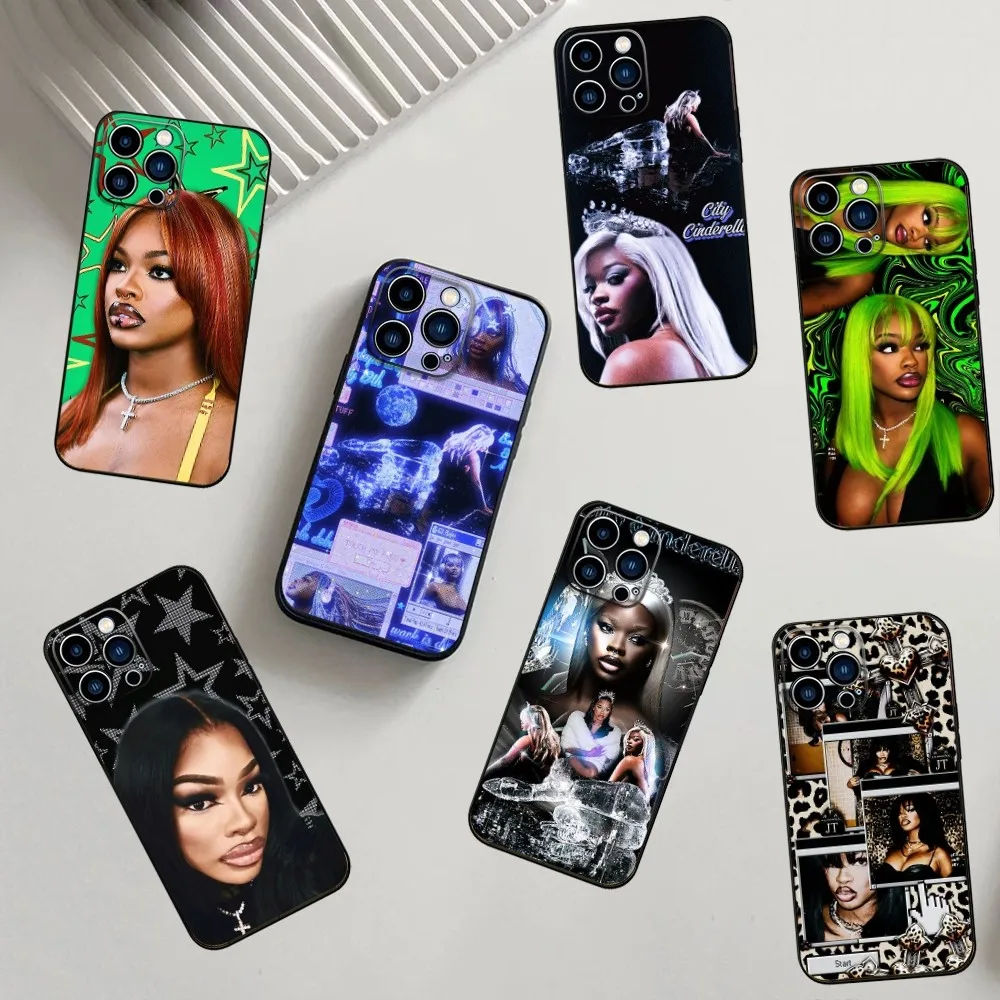 City Cinderella JT Phone Case For iPhone 16,15,14,13,12,11,Pro,X,XS,Max,XR,Plus,Mini Soft Silicone Black Shockproof TPU