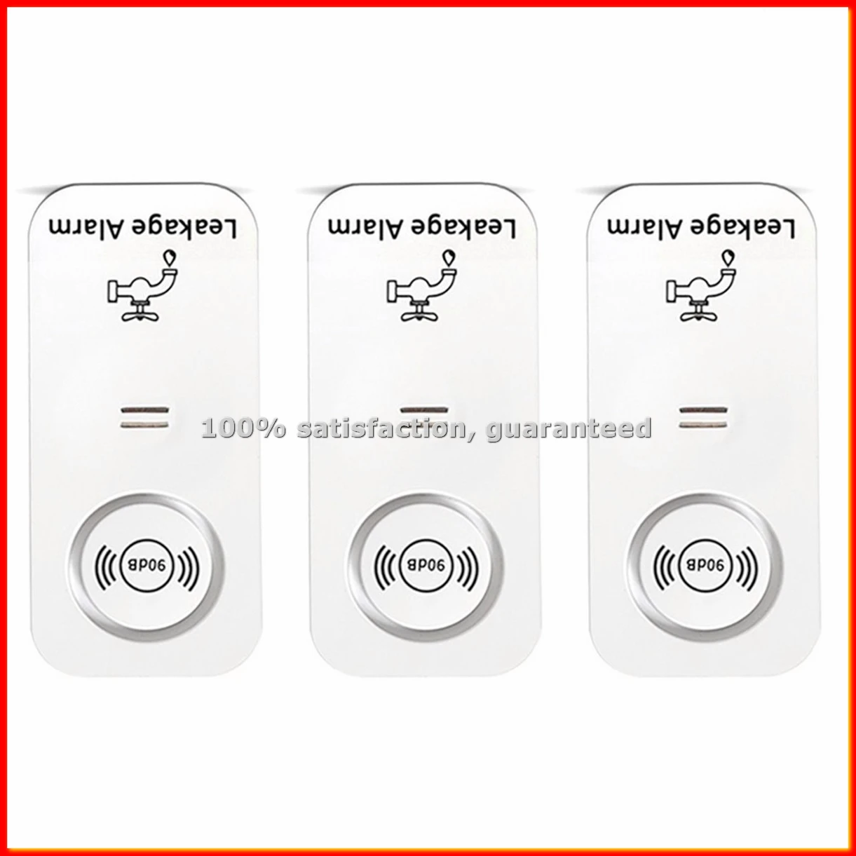 

3PCS Wireless Water Sensor Water Leakage Detector 90db High Pitch Alarm for Kitchen Bathroom Basemen-BCBW