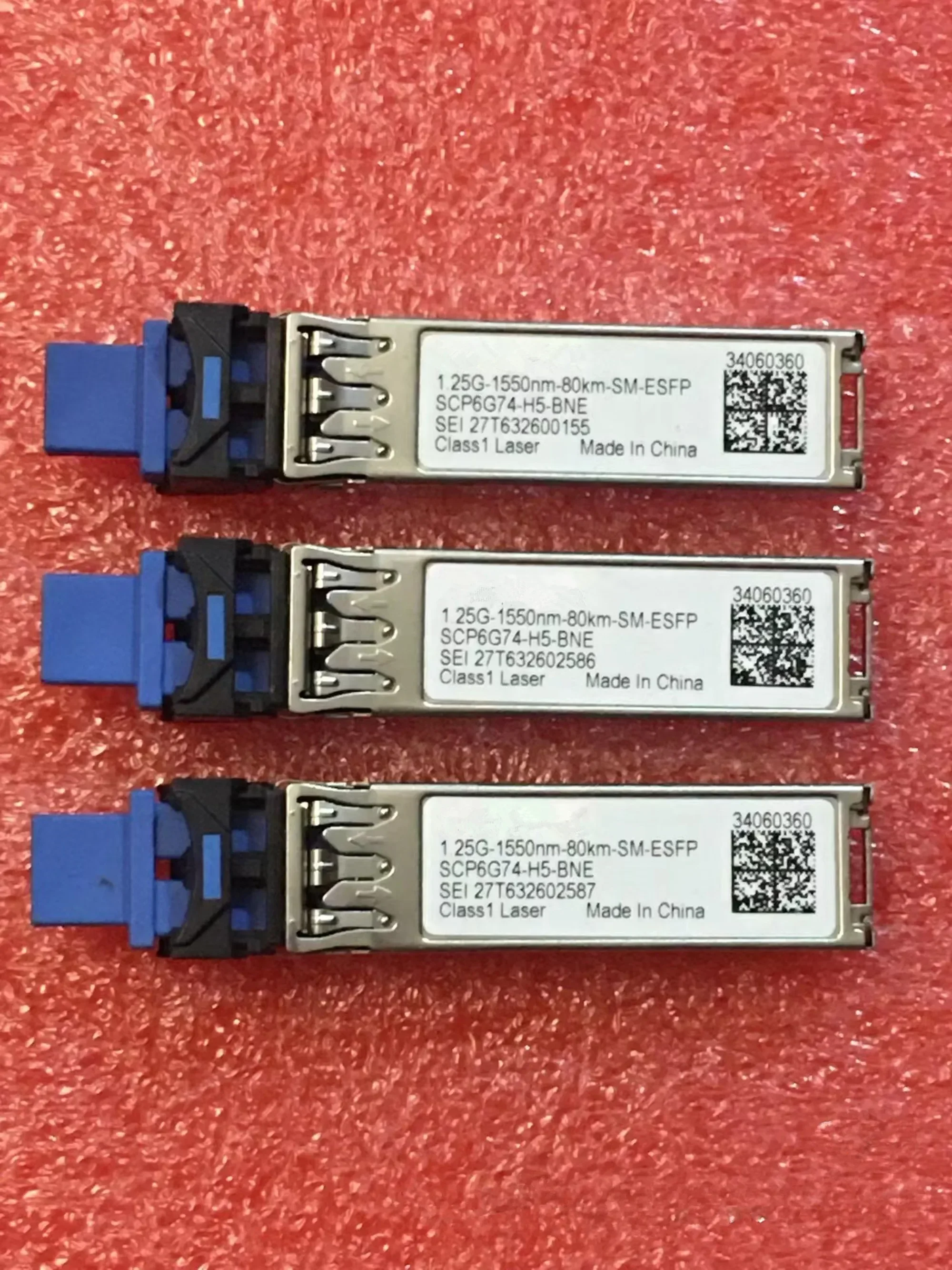 Оптоволоконный трансивер 1,25G, 80 км 34060360   1.25G-1550nm-80km-SM-ESFP RTXM191-502 454001   Модуль LTD1519-BC+ Gigabit 80KM 1550NM