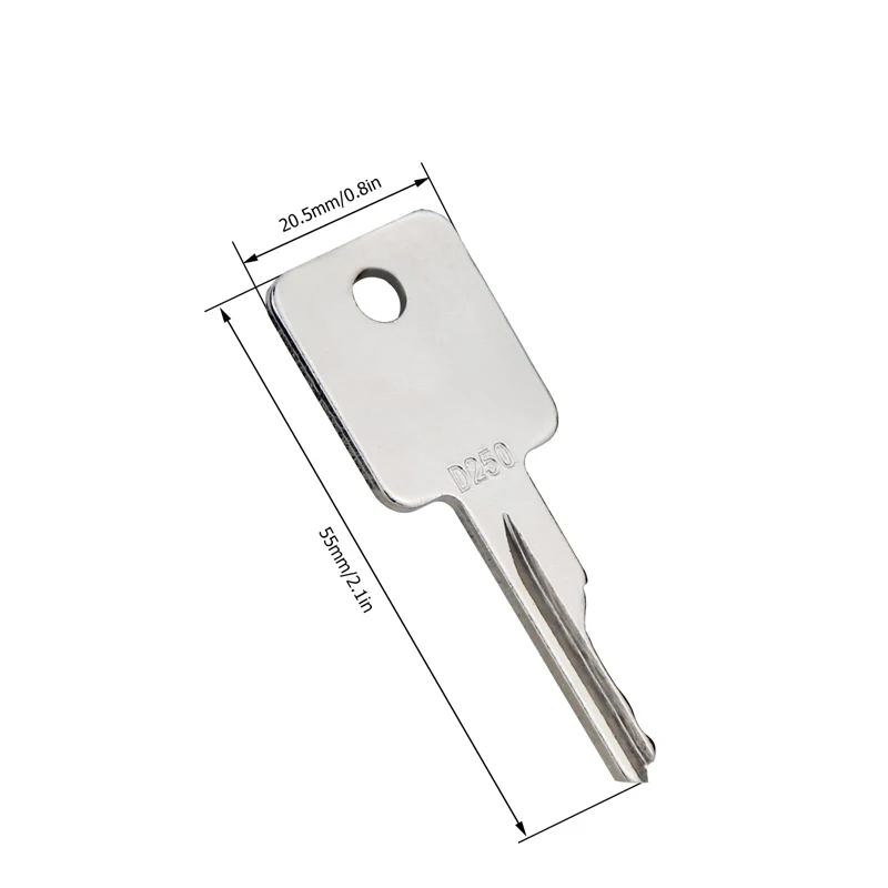 D250 Ignition Key for Bobcat Case IH Skid Steer Terex Broce Genie Grove JLG Komatsu Volvo Loader Tractor Forklift Mini Excavator