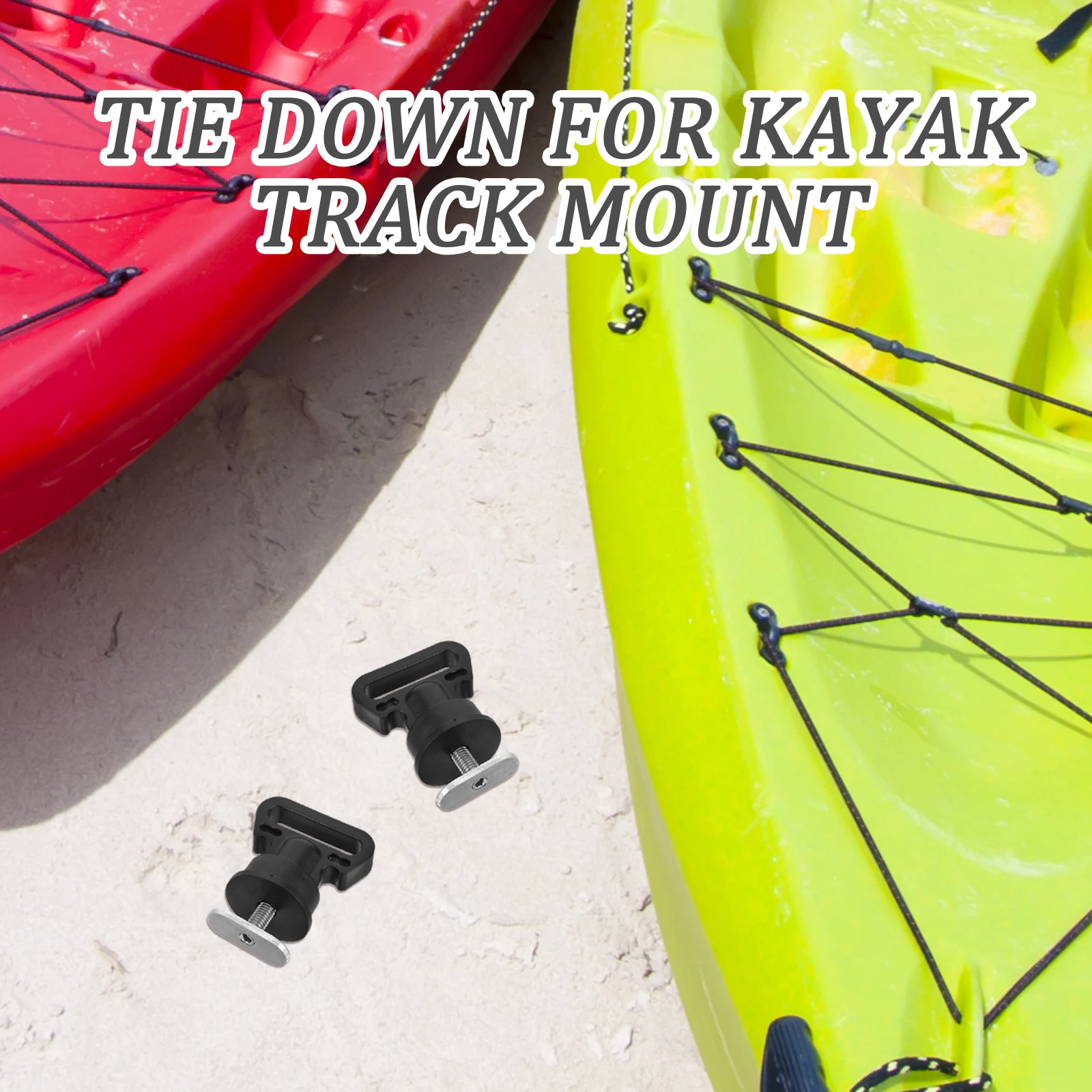 

Sliding Rail Track Tie Down Mount For Kayak Canoe Boat Durable Nylon Heavy Duty Cooler Fishing Gear Secure Fastening