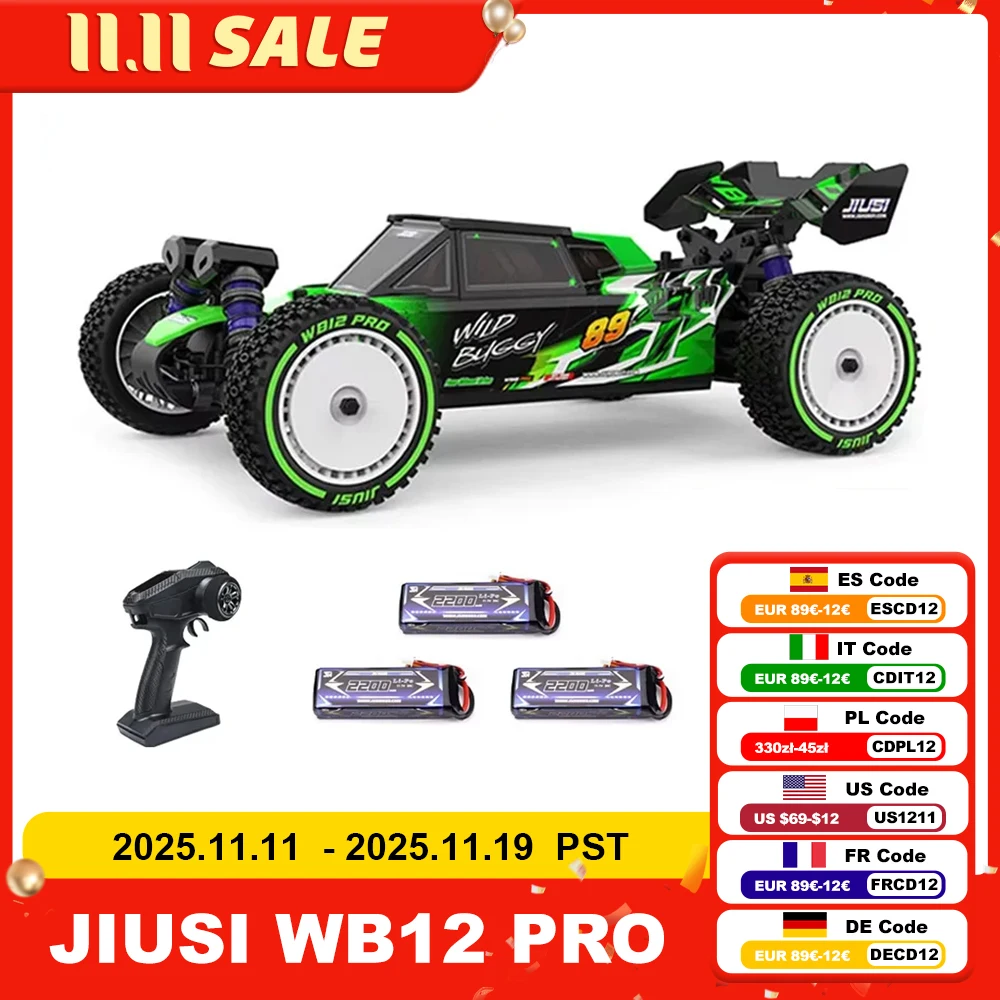 JIUSI WB12 PRO 1/12 RC Auto 80 KM/H 4WD Rennwagen Bürstenlosen Fernbedienung Auto Wettbewerbsfähige Off-road 4WD RC Auto Spielzeug Als Geschenk