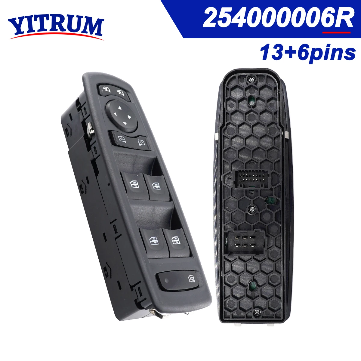 254000006R 254000015R For Renault Fluence Megane Laguna III 2008-2016 Driver Side Power Window Switch 809610006R 25400-0015R