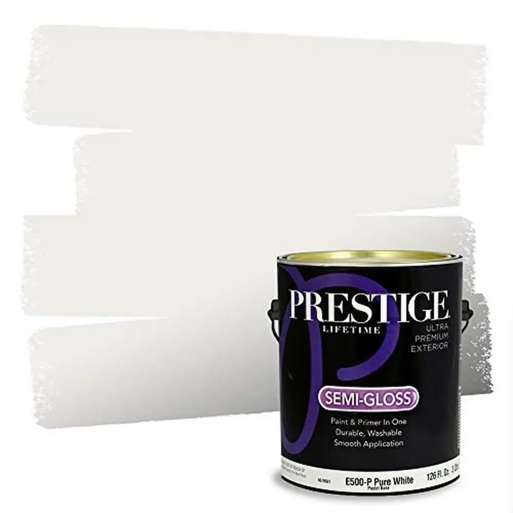 Exterior Paint Primer 1-Gallon White Acrylic Latex Low VOC Smooth Coverage Washable