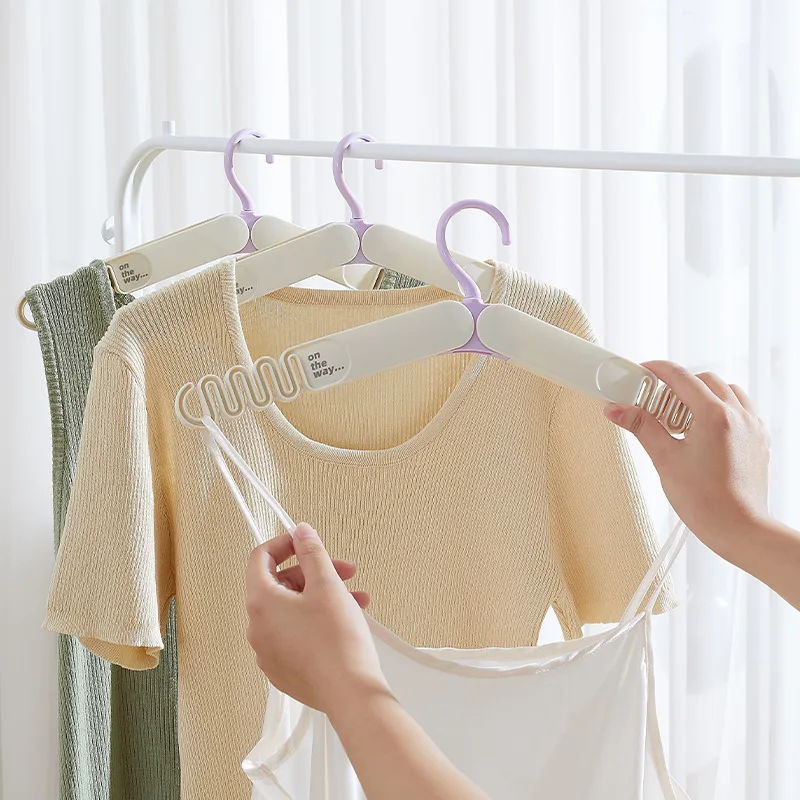 Folding clothes hanger, multifunctional drying hanger, anti slip, outdoor home travel, portable clothes hanger, business trip