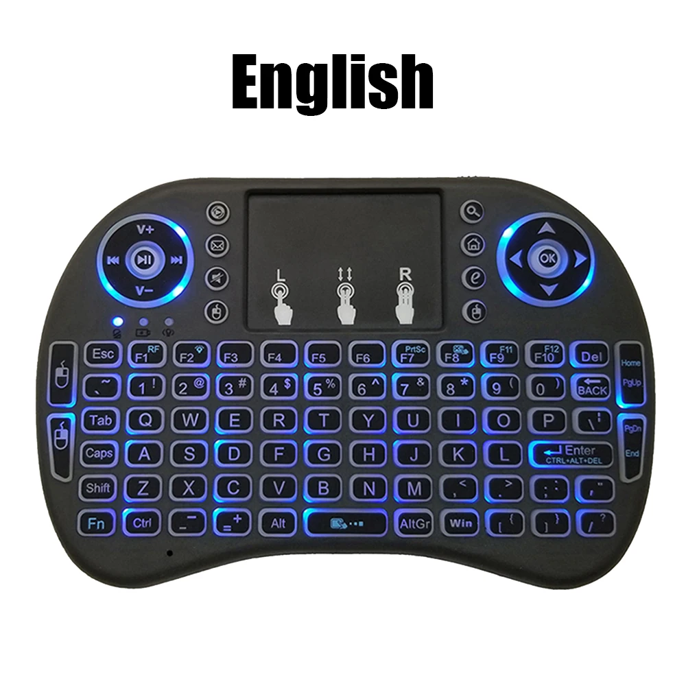 I8 Mini Wireless Backlit Keyboard Remote image