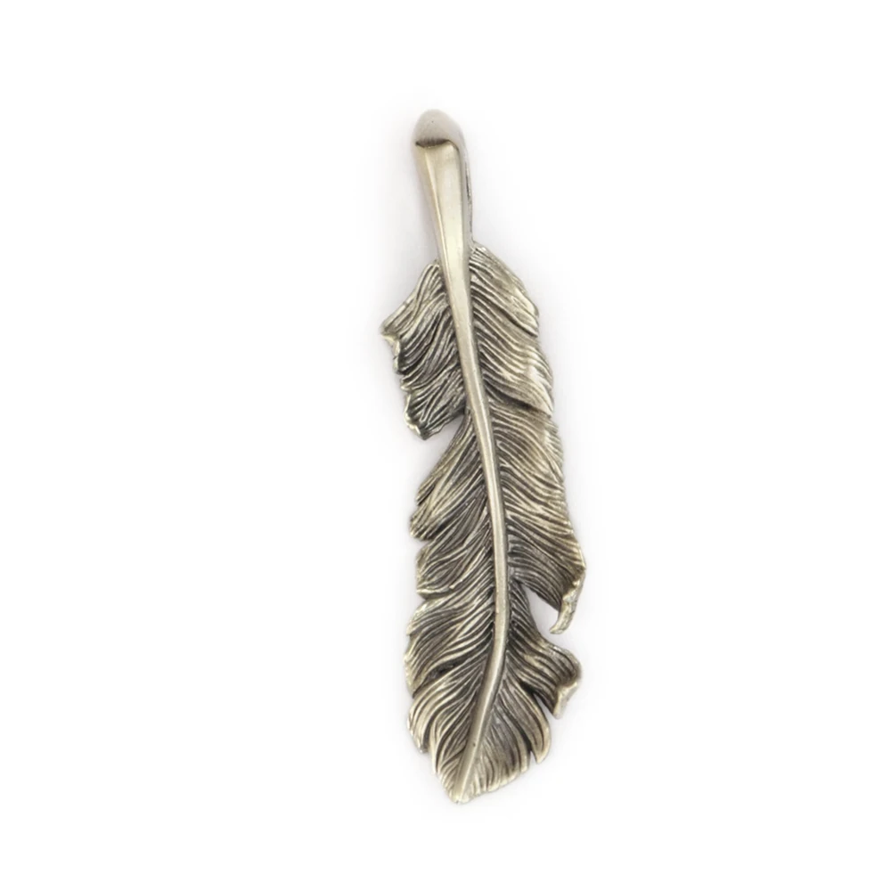 

Cupronickel Detail Feather Punk Pendant CP52