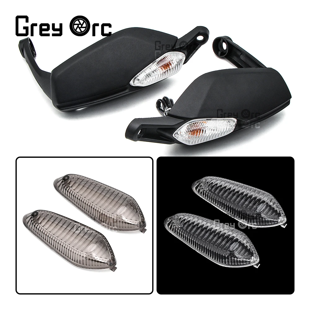 Hand Guard with Light For DUCATI Hypermotard 820/ Hyperstrada 821 2013 2014 2015 Motorcycle Side Handguard Handlebar Protector