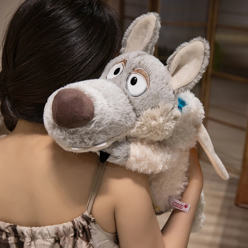 Weicher Wolf in Schafsleder Plüschtier Kreatives Gefülltes Märchenhaftes Tier Kawaii Geschenk für Halloween – Detail 2