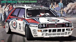 Hasegawa-静的アセンブリモデルキットのおもちゃ、lancia Super Delt'1992、wrc cr15シミュレーション、限定版、1:24スケール、ギフト