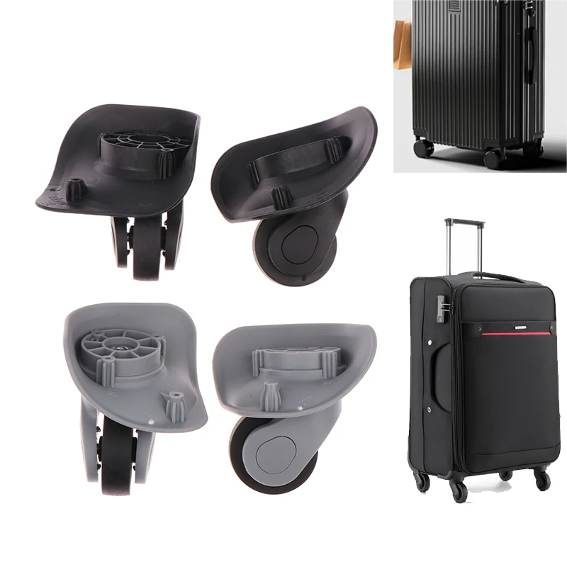 

Replacement Luggage Wheels Suitcases Spinner Caster A08 Silent Rubber Wheels Non Punching Furniture Mobile Base Small Wheels