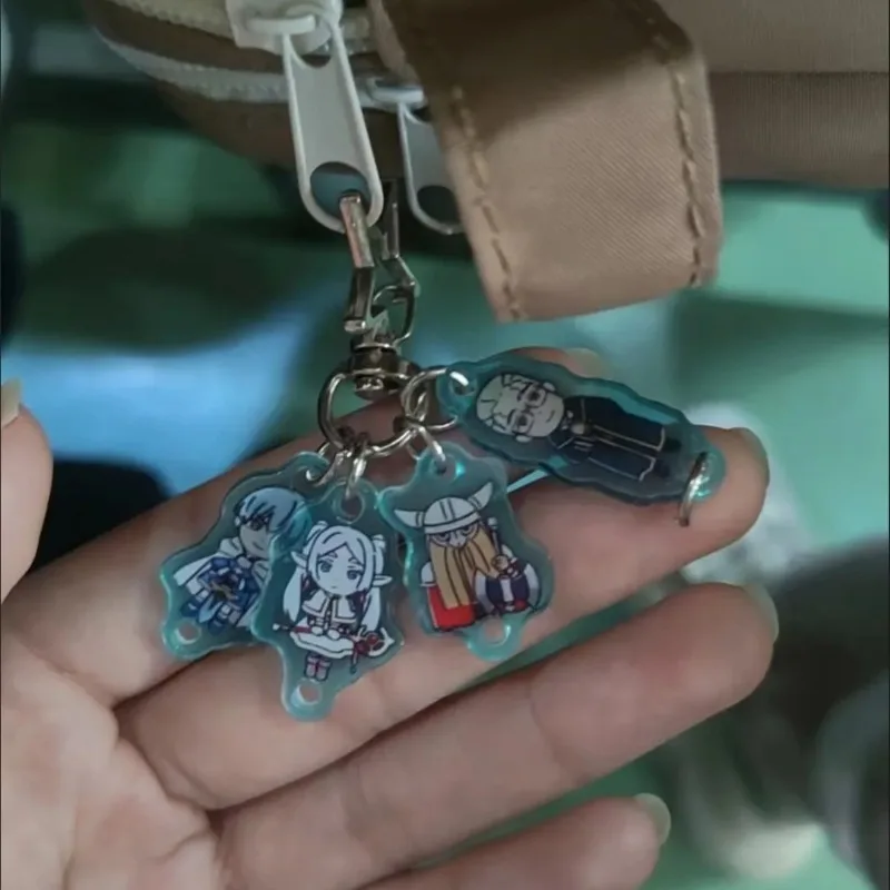 Frieren: Chaveiro Beyond Journey's End Frieren Himmel Anime Personagem periférico pode ser feito separadamente Desmontar pingente