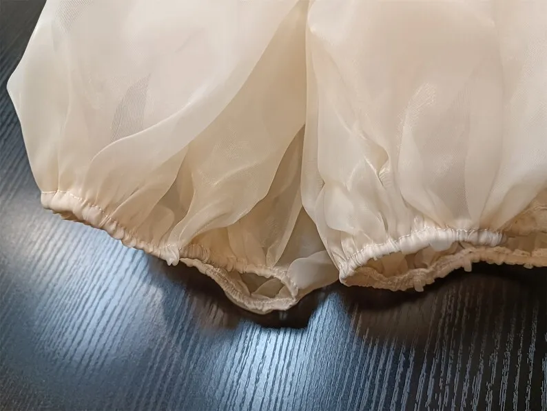 Manches de mariage en Organza, gants gonflés amovibles, manches cape Champagne, accessoire de mariée pour femmes, accessoires de fête formelle de mariée