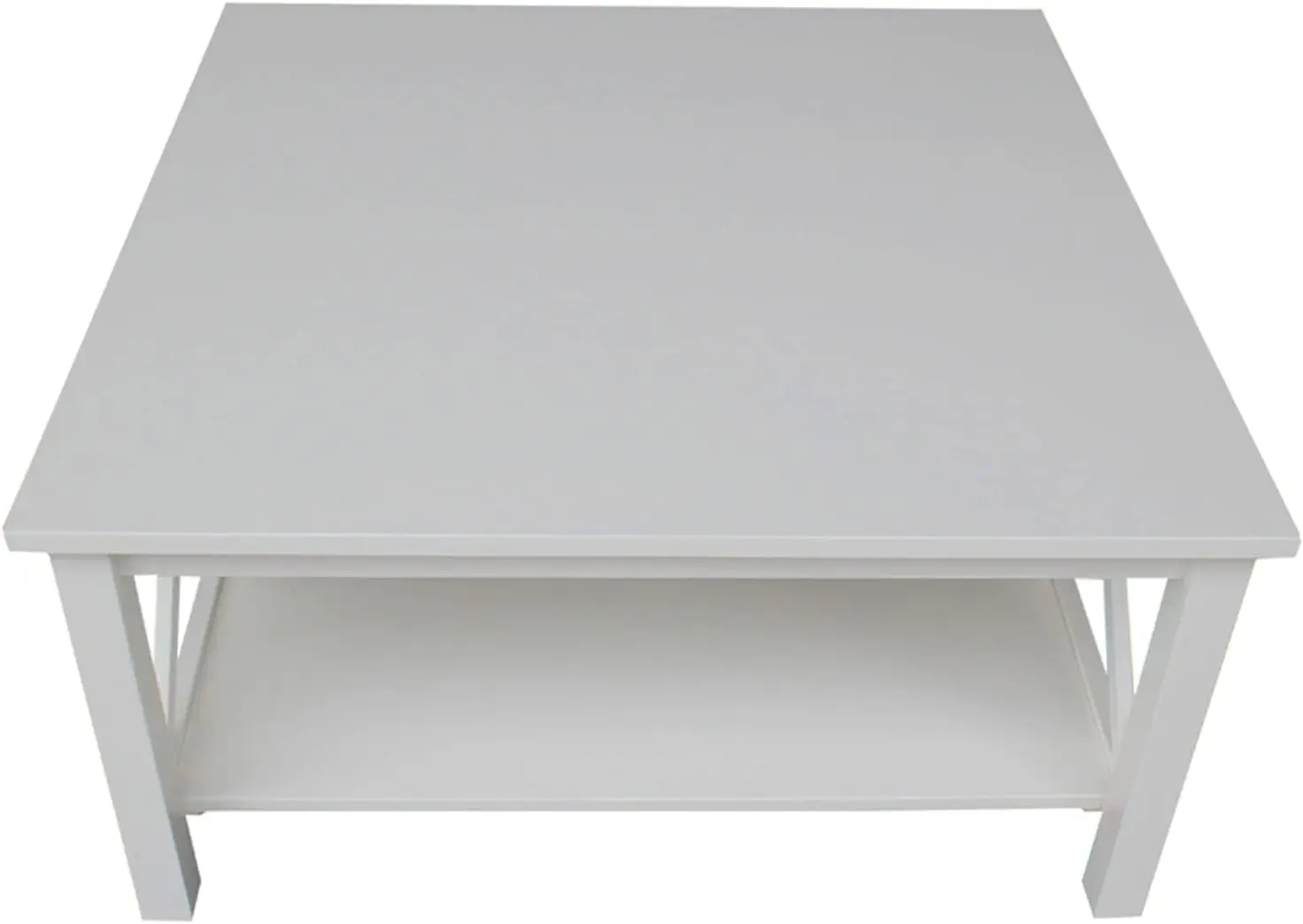 International Concepts Square Coffee Table, White