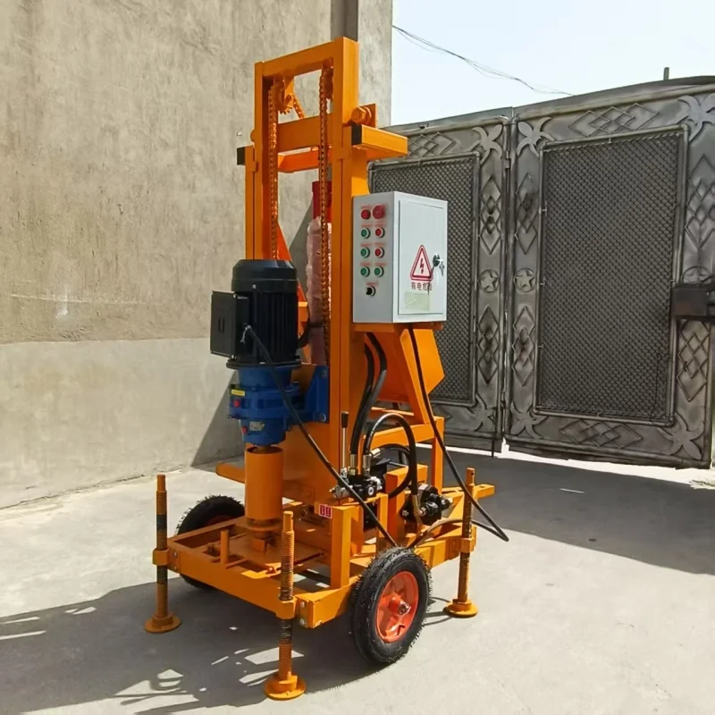 Plate-forme de forage portative hydraulique de puits d'eau de machine de forage portative d'équipement de forage