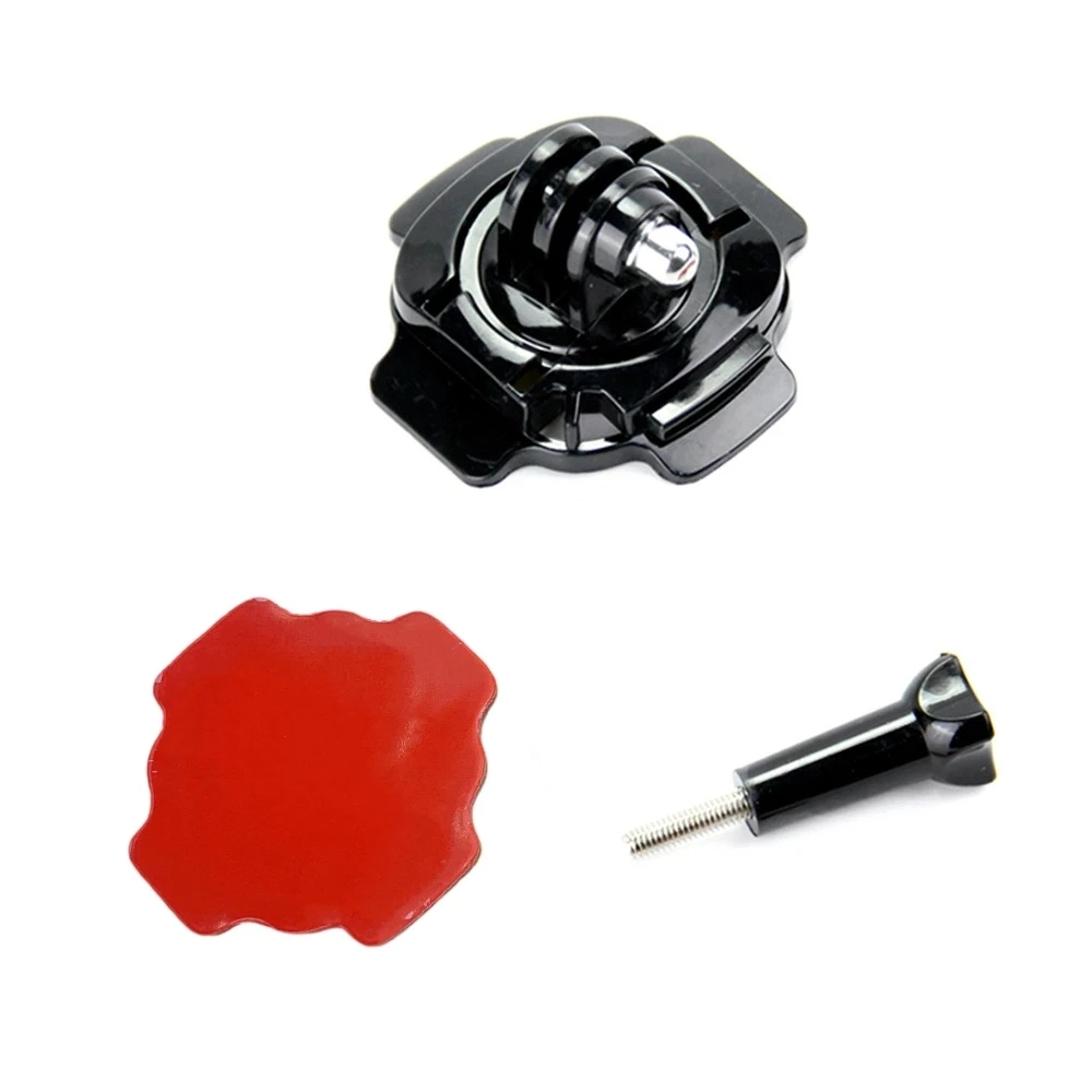 Obrotowy uchwyt na kask 360 stopni z naklejką samoprzylepną 3M do akcesoriów do kamery akcji Gopro Hero 10/9/8/7/6/5 Xiaomi Yi