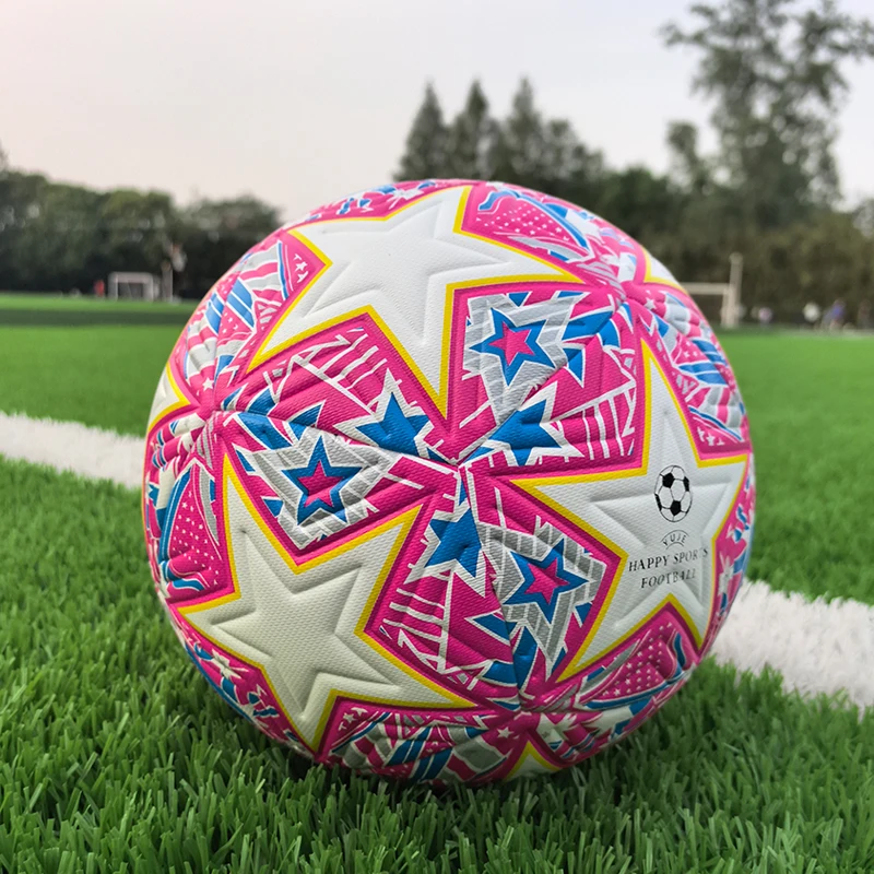 Pallone da calcio taglia 5, pallone ufficiale economico per allenamento all'aperto per adulti, alta elasticità, resistenza all'usura, tecnologia incollata termicamente