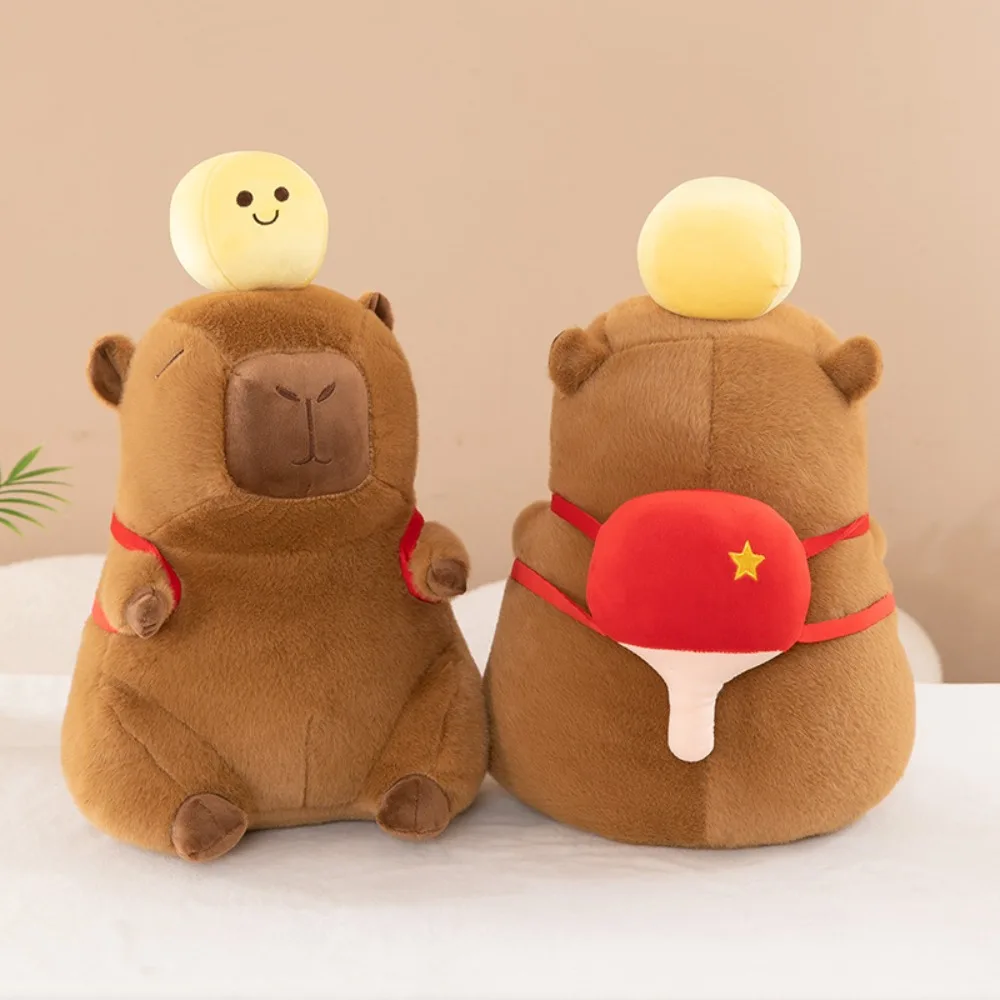 

Cute Ping-pong Capybara Plush Doll Cartoon Simulation Capybara Plush Toy Sport Fluffy Capibara Fluffty Doll Christmas Toy