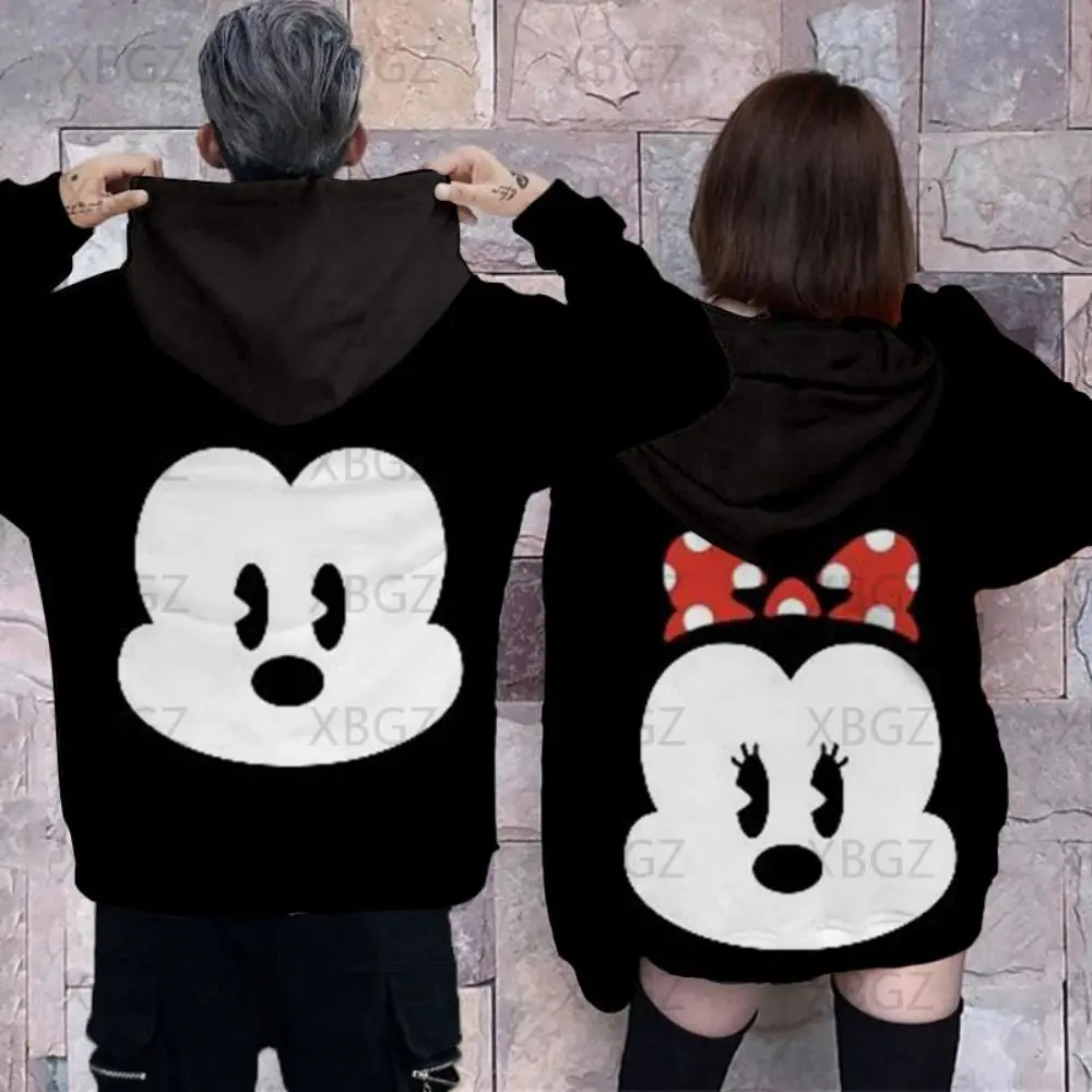 Men\'s Sweatshirt Hoodies Mickey Woman Y2k 2024 Top Children\'s Hoodie Women Clothing Minnie Mouse Sweatshirts Fashion Women\'s 7XL