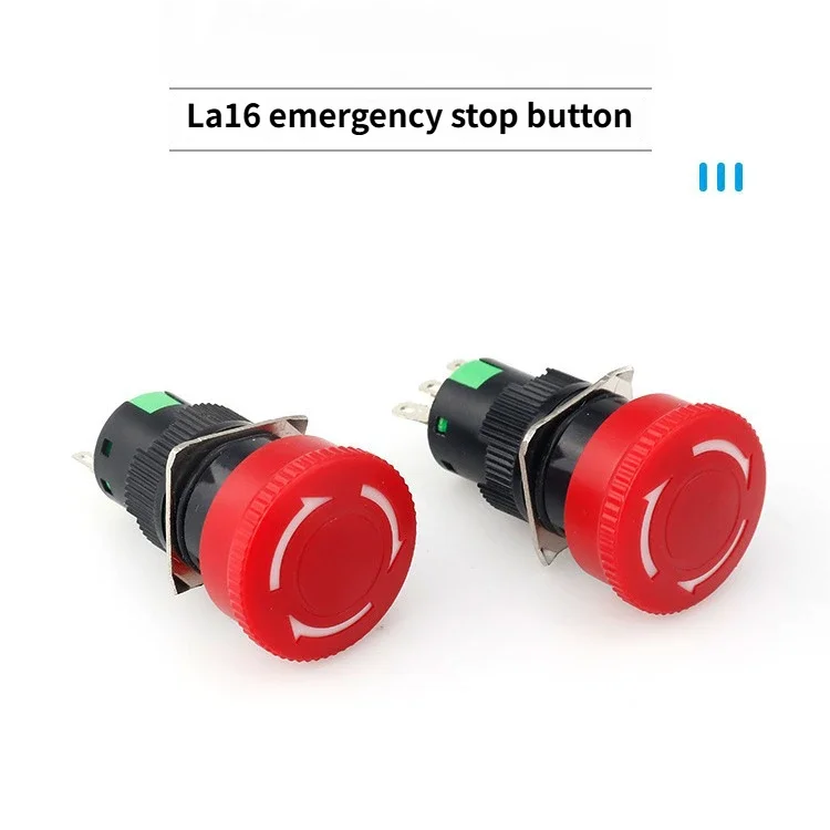 5 قطعة/دفعة La16-zs الطوارئ ، زر الطوارئ 40 85 ℃ 100000 مرة Abs 100 لحام لا شيء زر إنذار الطوارئ بيع إنذار المسنين #2