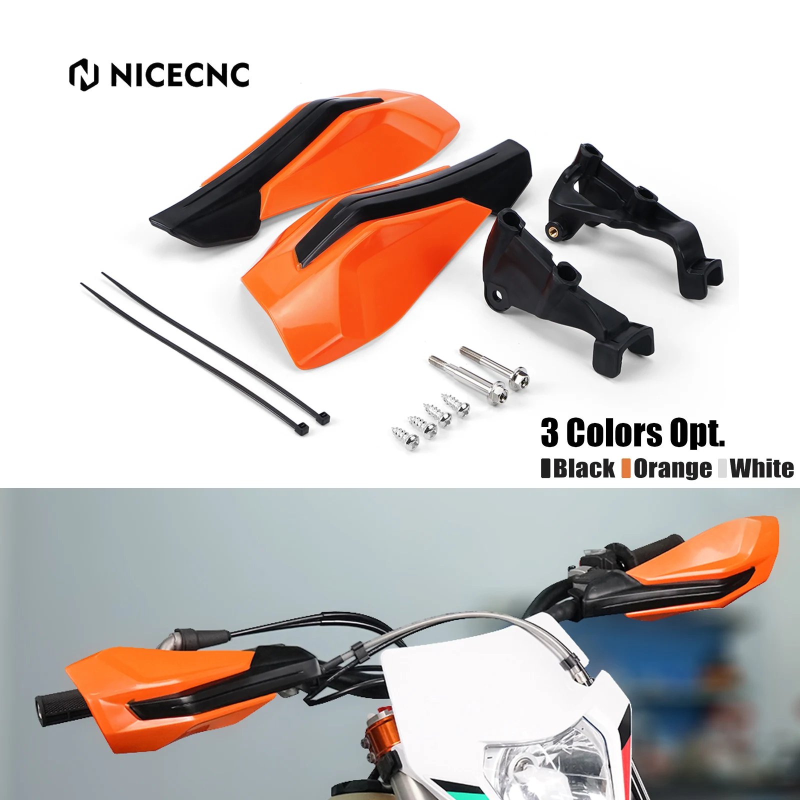 NICECNC For KTM EXC 300 TPI EXC 250 EXCF 350 EXC 450 SX 125 SXF 250 SXF 450 XCF 350 XCW 300 Six Days 2014-2023 Handlebar Guards