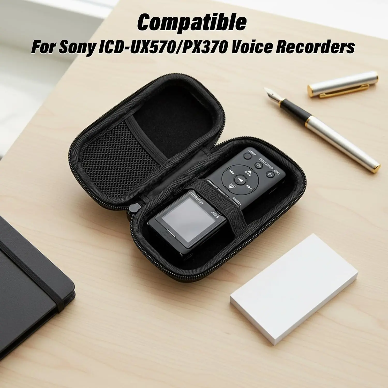 Hard Case for OM System Olympus WS-883/WS-882/VN-541PC/DM-720/DM-750/VN-551PC Digital Voice Recorder and More (Case Only)
