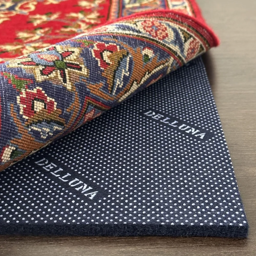 

Противоскользящий коврик Delluna, 6x9 футов, двухсторонняя резина и фетр толщиной 3/8 дюйма, с мягкой подкладкой премиум-класса — безопасный для всех полов,