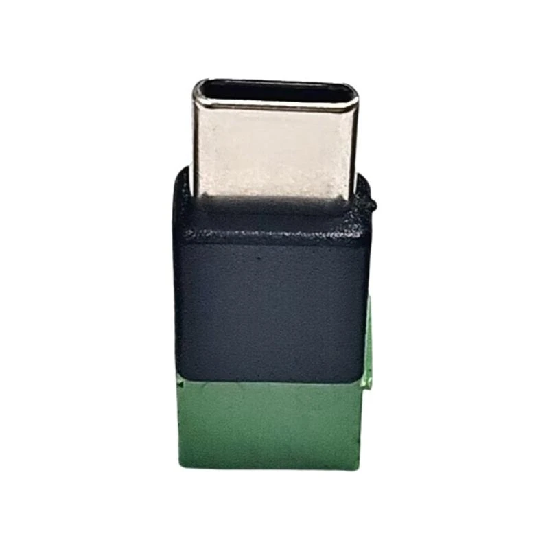 New Type C Male 5V To 2 Pin No Solder Green Terminal Adapter Quick Connection Head For Mobile Devices And Small Appliances