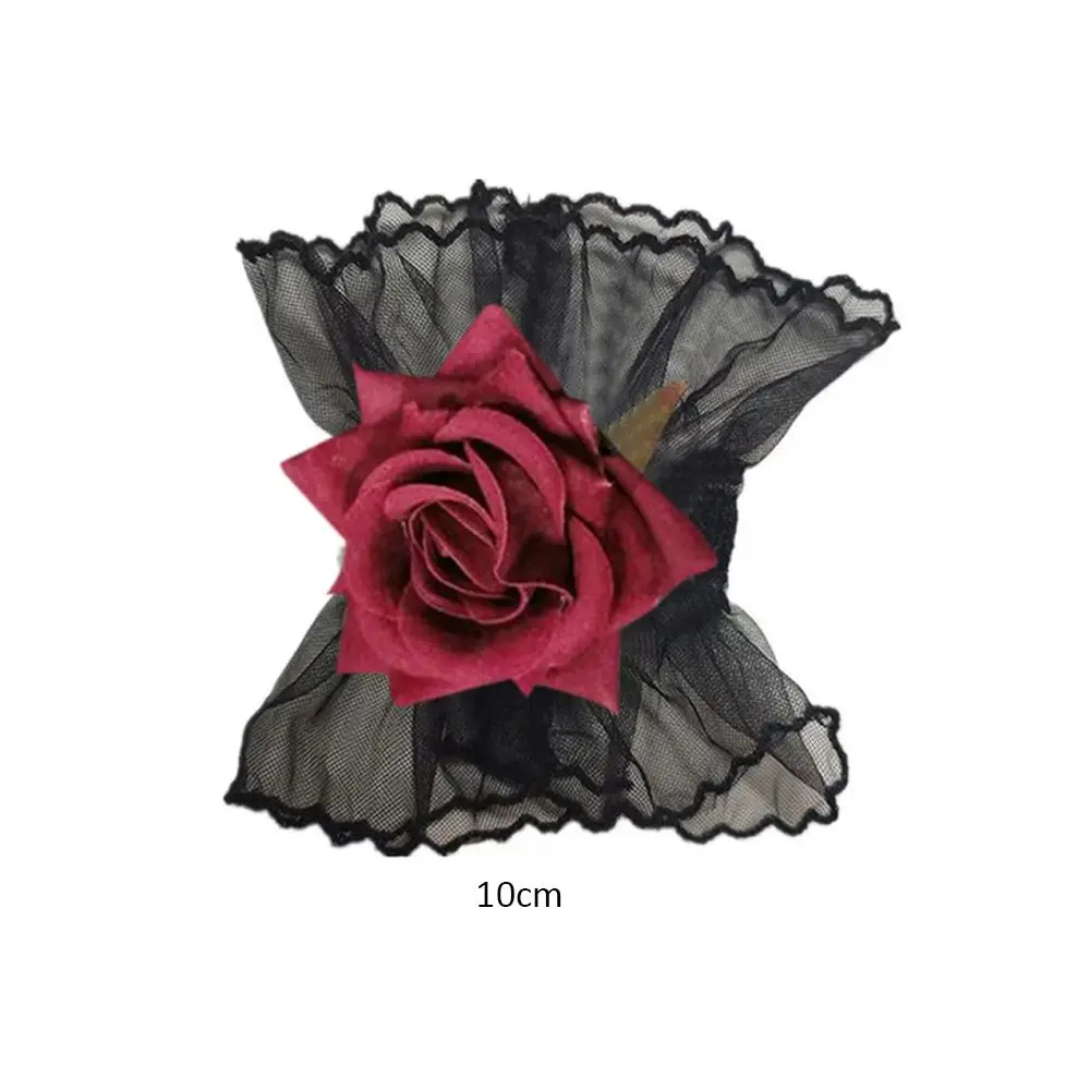 ハンドスリーブアームスリーブフリル花レイヤードレース弾性アームカバーウォーマー手袋女性女の子手首腕袖口