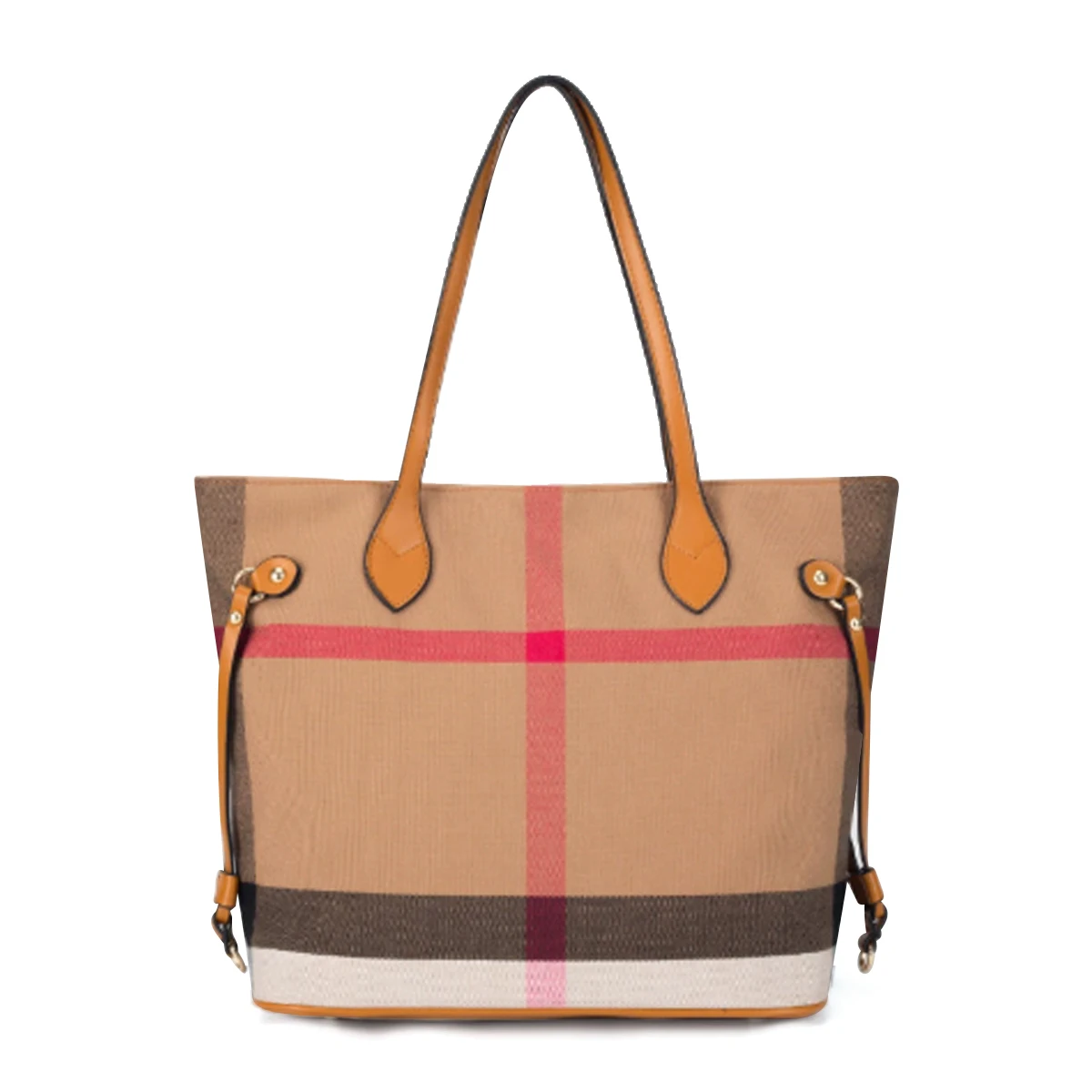 

SAFIYA Women's Shoulder Bag High Quality Fabric Handbag 2026 Large Capacity Casual Tote Bag Commute Travel Plaid