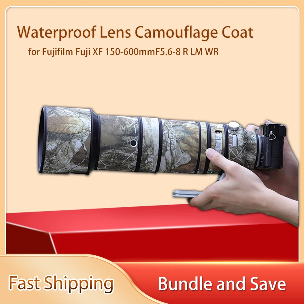 

XF 150 600F5.6-8 защитный чехол от дождя для Fujifilm Fuji XF 150-600mmF5.6-8 R LM WR водонепроницаемый камуфляжный чехол с объективом
