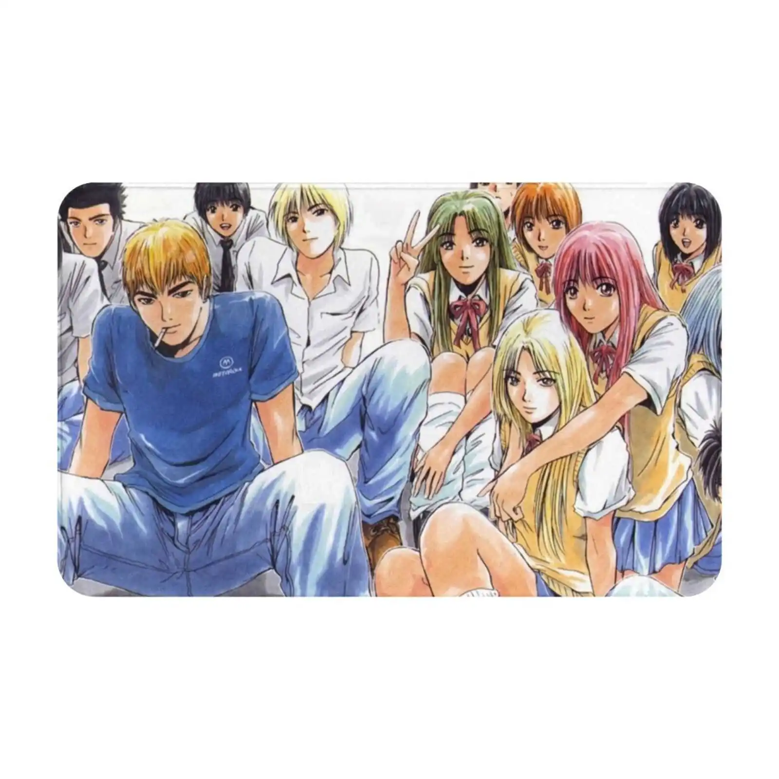 Great Teacher Onizuka Soft Cushion Car Home Carpet Door Mat Great Teacher Onizuka Gto Anime Manga Retro Vintage 90S 80S