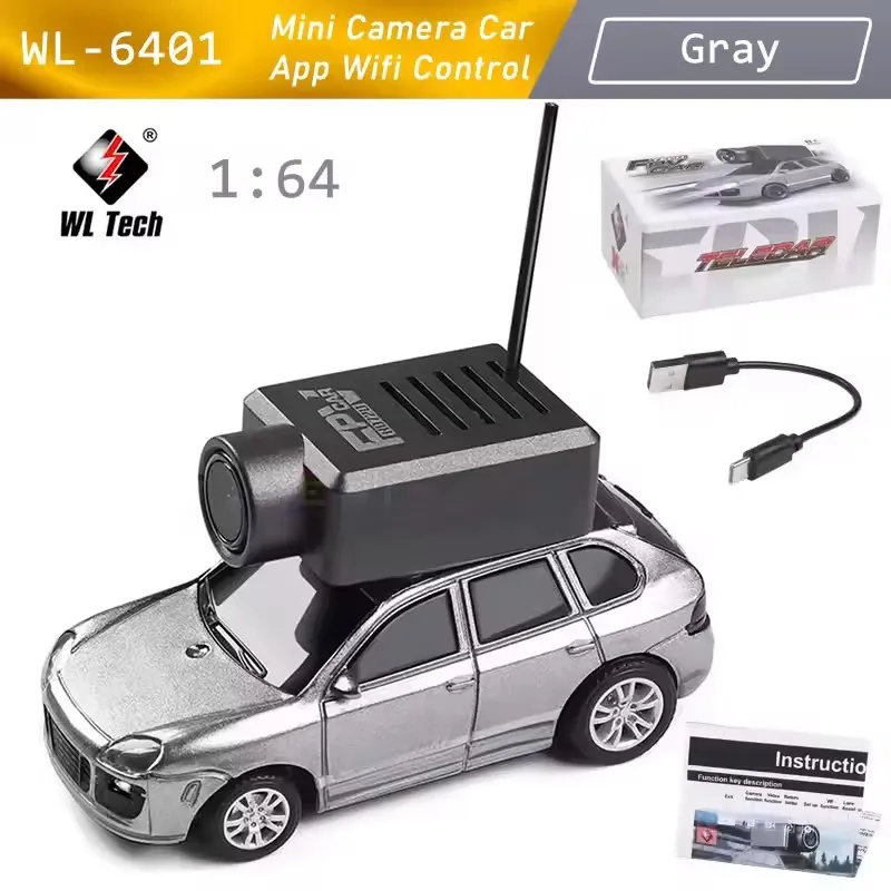 Wltoys 6401 Mini Fpv Rc Car Gyro Version 1/64 4x4 Full Scale Rc Cars Hd Video Transmission Photo And Video And Vr Function
