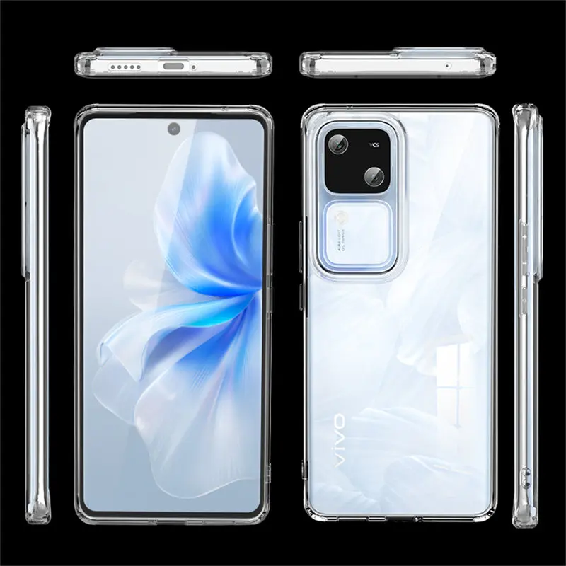 Vivo V30 VivoV30 5G V2318 custodia antiurto opaca custodia rigida Crystal Clear custodia morbida per Vivo V30 VivoV30 5G V2318