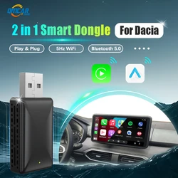 Android Auto Wireless Carplay Adapter 2in1 Smart Dongle Play&Plug For Dacia Spring Logan Sandero Sandero Stepway Duster Jogger