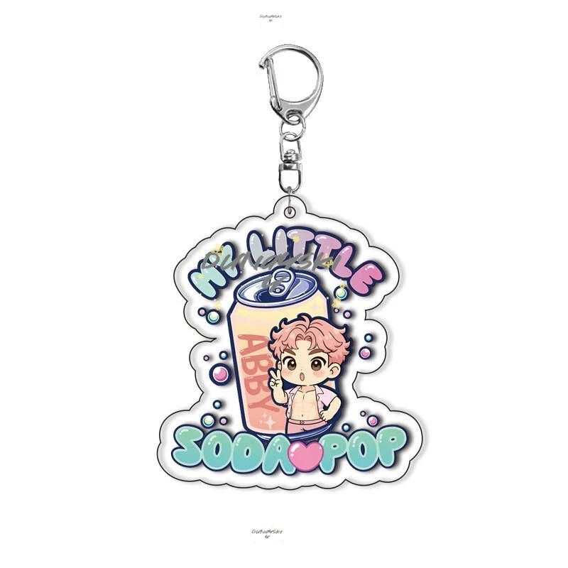 KPop Demon Hunters HUNTRX llavero acrílico Rumi Mila Zoe Anime Cosplay accesorio niños Jinu bebé Halloween