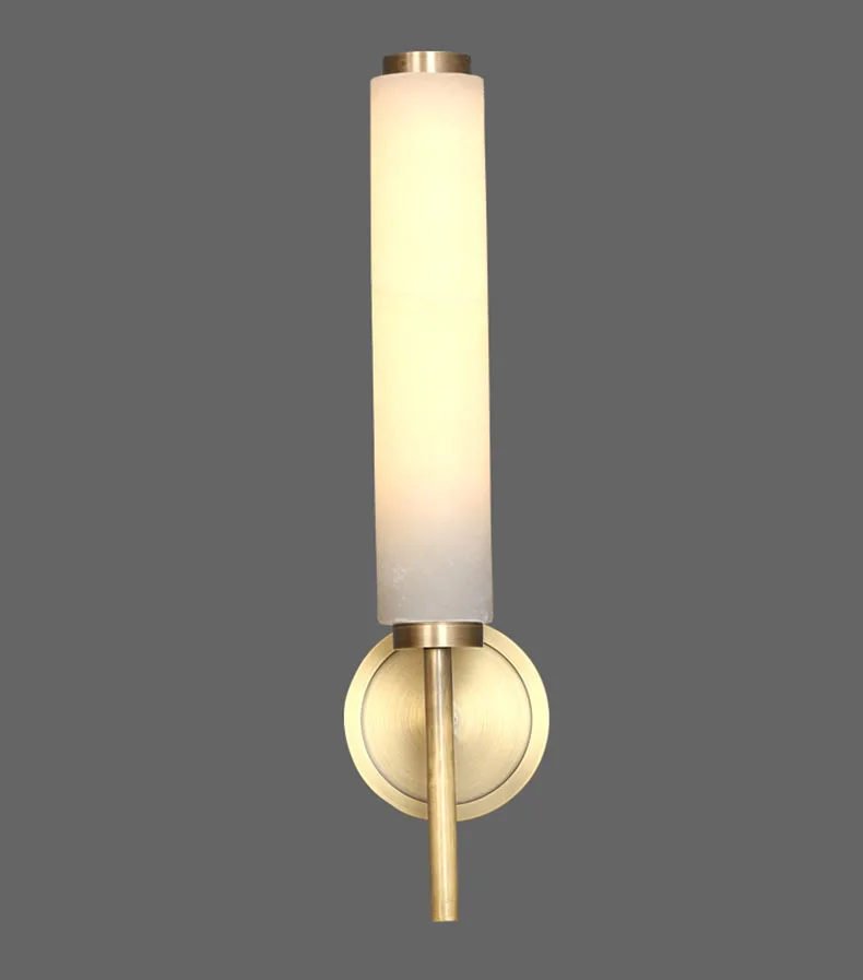 Natural Marble LED Wall Lights Black Gold Copper Foyer TV