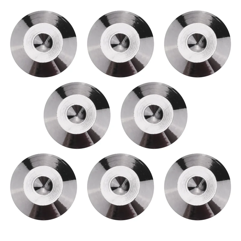 8 pçs metal à prova de choque pé picos almofadas stands esteiras para alto-falantes cd players turntable amplificador dac gravador pés almofada
