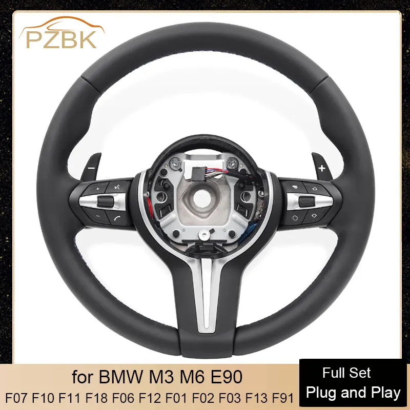 

Новый Автомобильный руль Plug and Play для BMW M3 M6 M5 E90 F01 F02 F03 F10 F11 F18 F06 F12 F13 F20 F30 F32 F35 E87 E82 E88