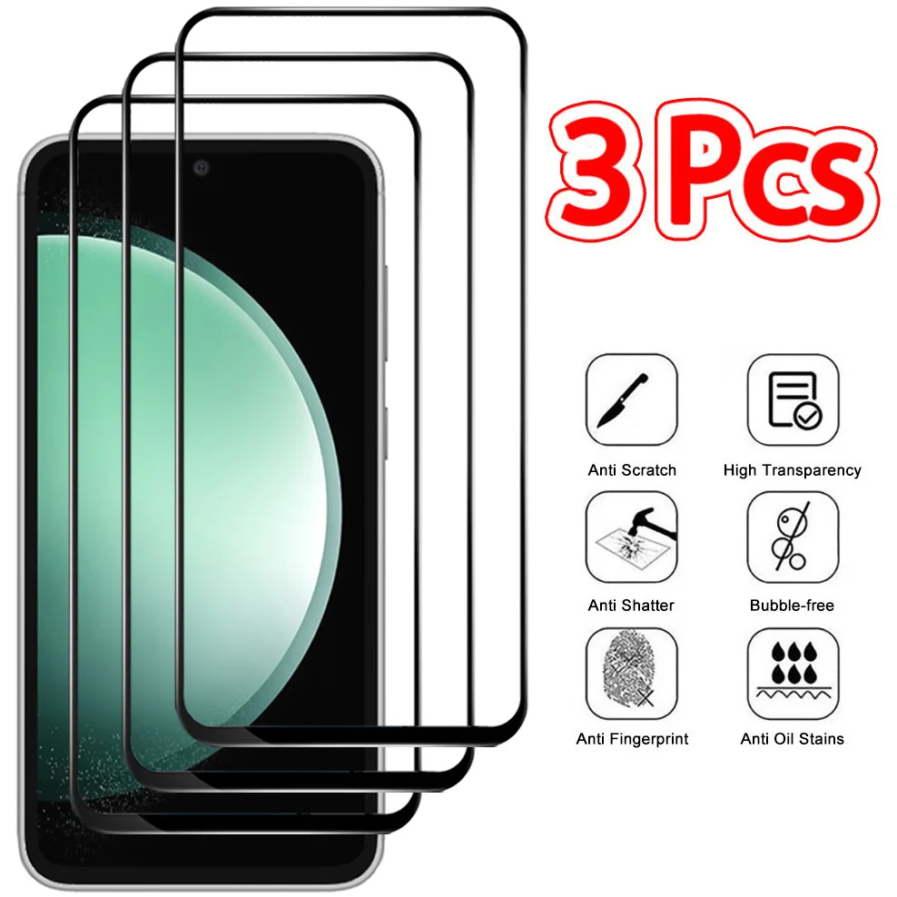 

3 Pcs/Lot,Tempered Glass for Samsung S23 FE 5G Protective Film S20 FE Screen Protector S21 FE Samsung Galaxy S 23 FE Glass S23FE