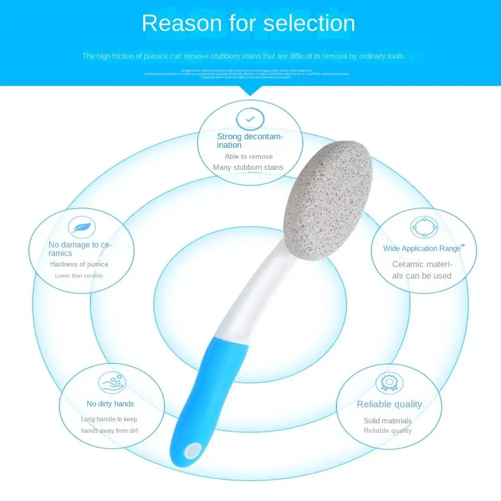 

Очиститель Бытовая чистка унитаза Инструмент для унитаза Щетка для чистки Инструмент для чистки Пемза Щетка для унитаза Щетка для мытья унитаза