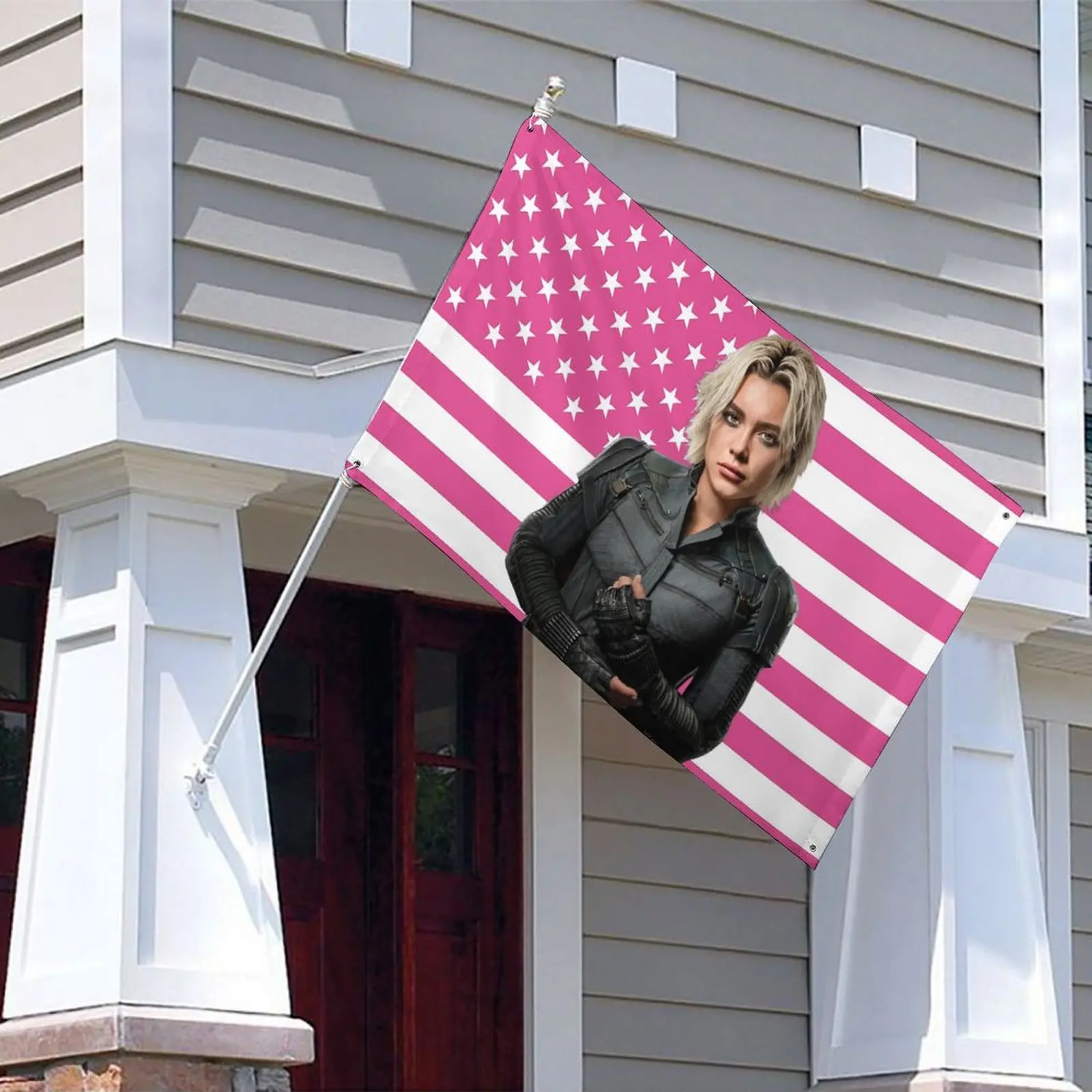 1pc Finn Florence Pugh Custom Flags for Bedrooms Outdoor Decor Flaga Garage Decoration Decorative Home Objects Flag on the Wall