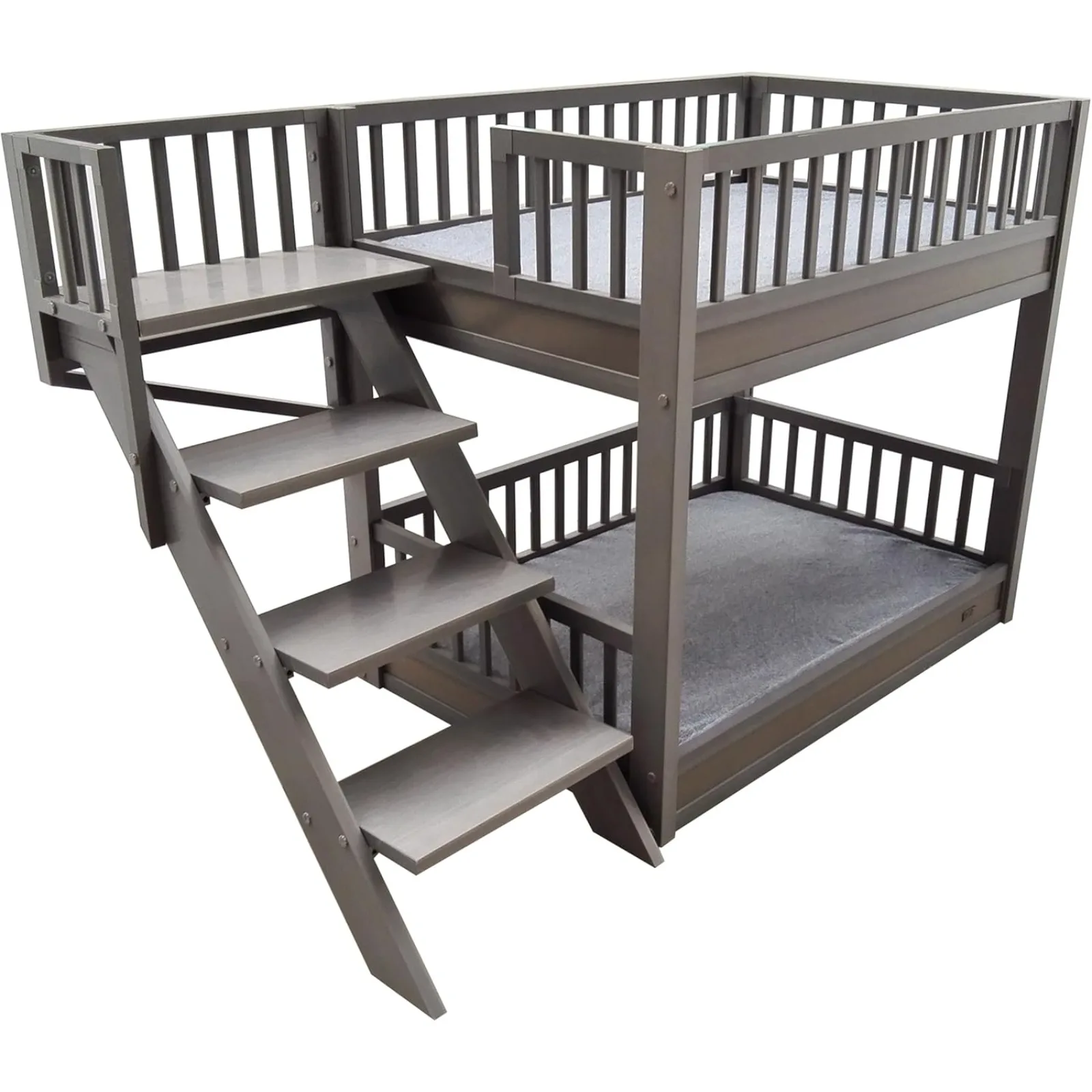 

US ECOFLEX® Grey Dog Bunk Bed with Memory Foam Cushion and Removeable