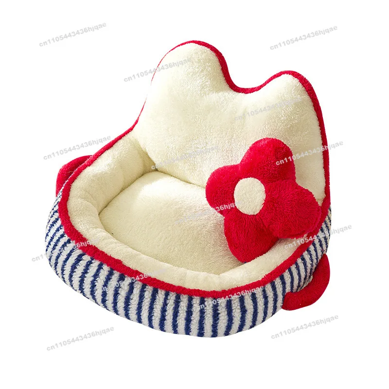 

Autumn and Winter Warm Nest Cute Coral Fleece Dog Kennel Creative Sofa