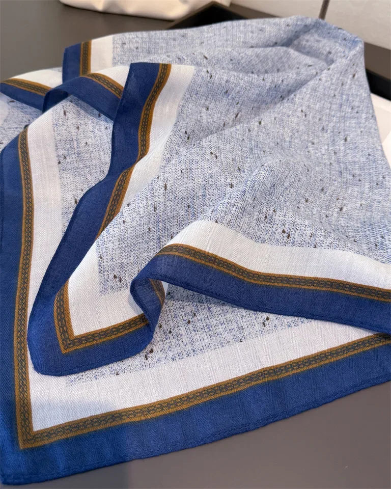 الطازجة الملمس وشاح مربع للنساء القطن الكتان الشعور وشاح للرقبة شال الاعوجاج أنيقة منديل عصابات السيدات الحجاب