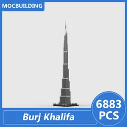 Burj Khalifa Architecture Model Moc Building Blocks Diy Assemble Bricks Educational Creative Collection Xmas Toys Gifts 6883PCS