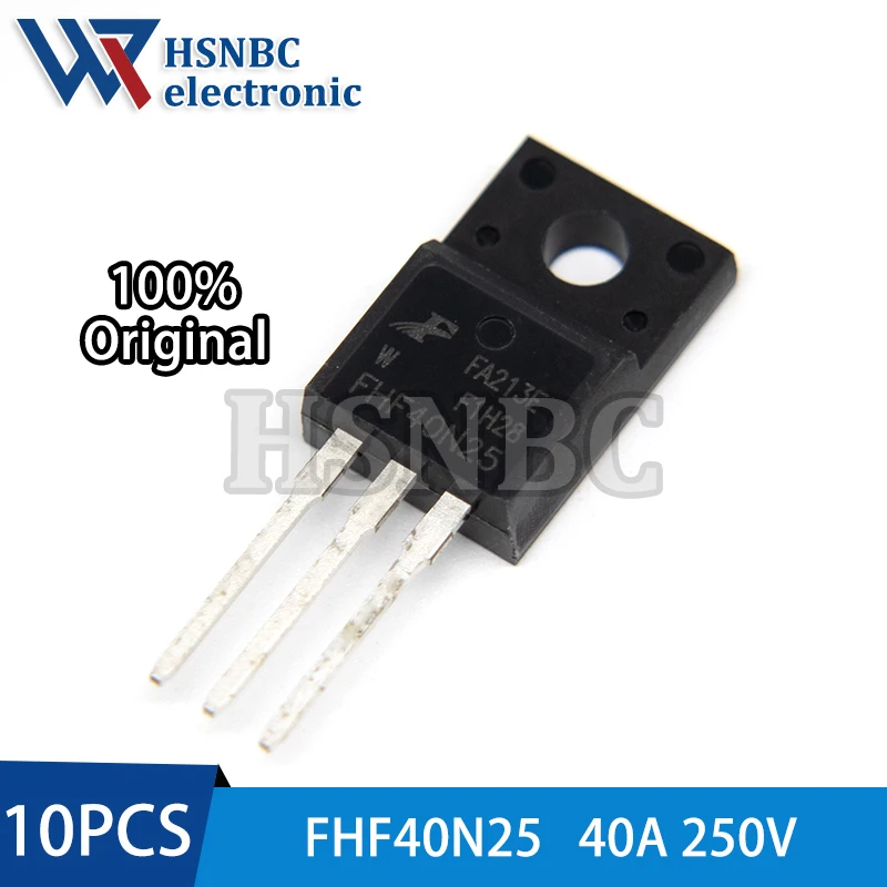 10PCS FHF40N25 40N25 FHF40N25W TO-220F 40A 250V N-channel Power MOSFET Transistor 100% New Original
